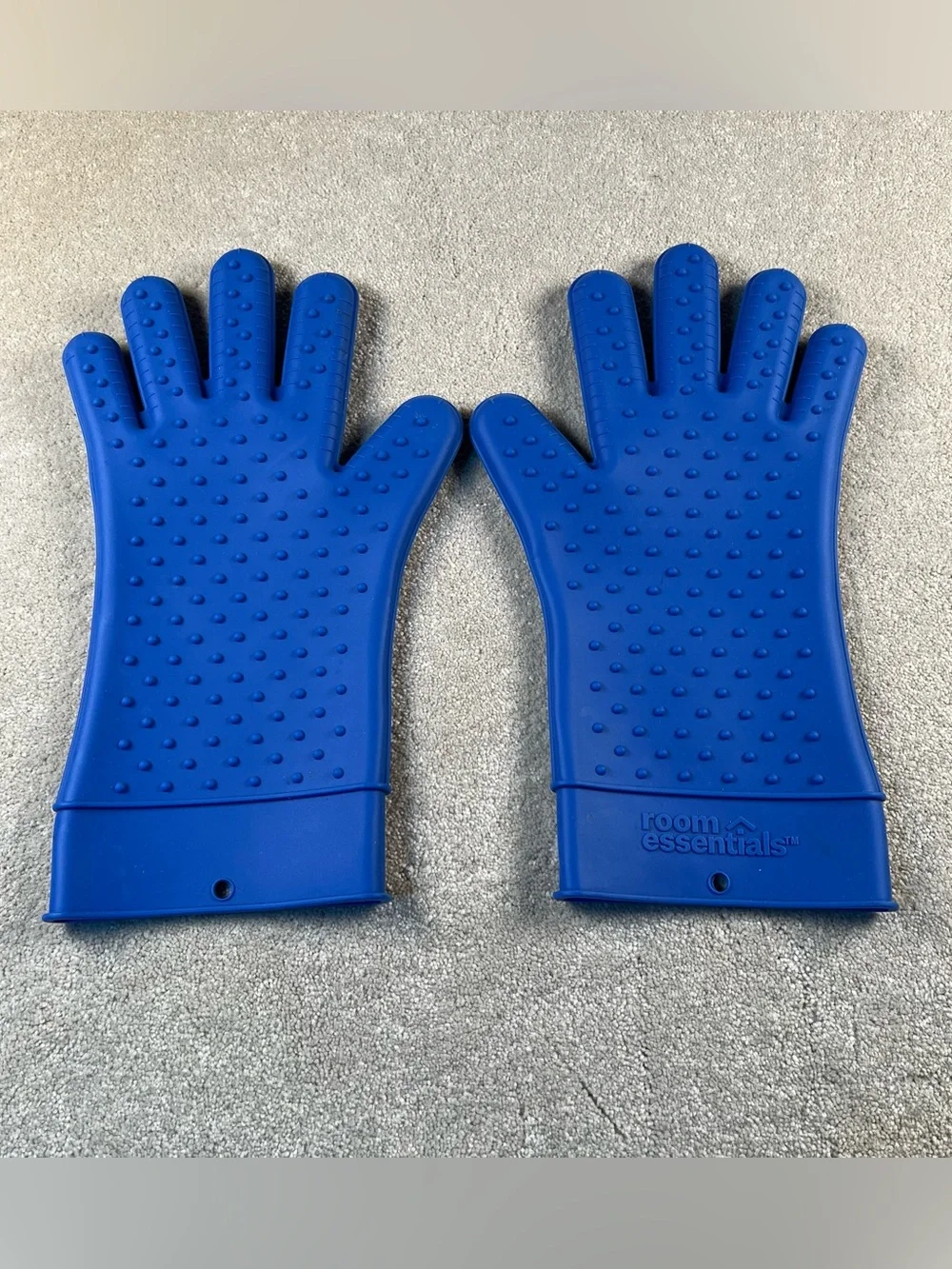 Blue Silicone Oven Gloves Room Essentials Baking Kitchen
